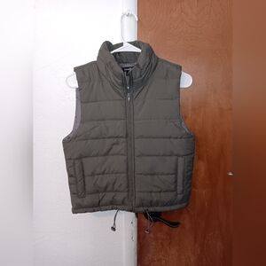 Two Puffer Vest One Grey And One Reddish